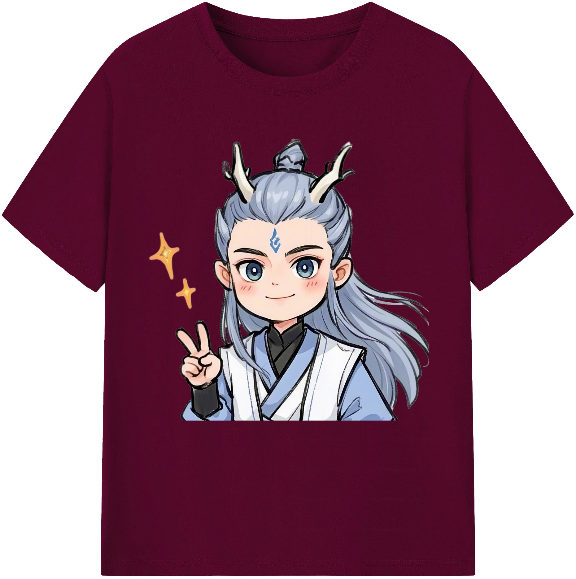 （画像用） Ne Zha 2 ナタ 魔童の大暴れ レディースカジュアルプリントTシャツ（綿100％）
